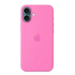 Ốp lưng silicone iPhone 16 Plus màu Peony (Hồng mẫu đơn) mới của Apple