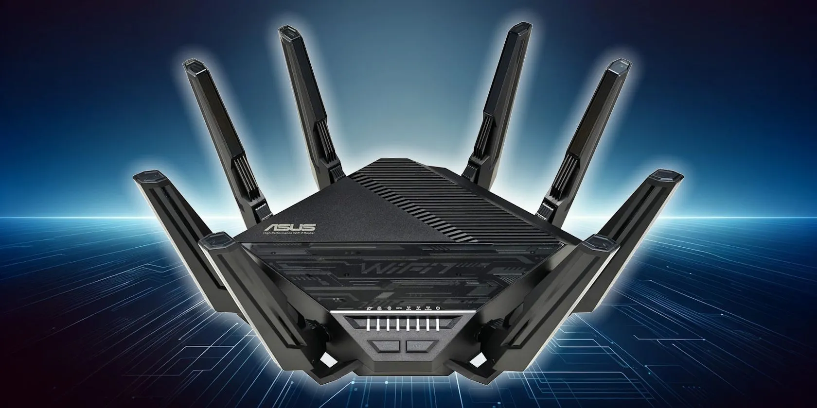 Router ASUS Wi-Fi 7 thế hệ mới trên nền công nghệ tương lai