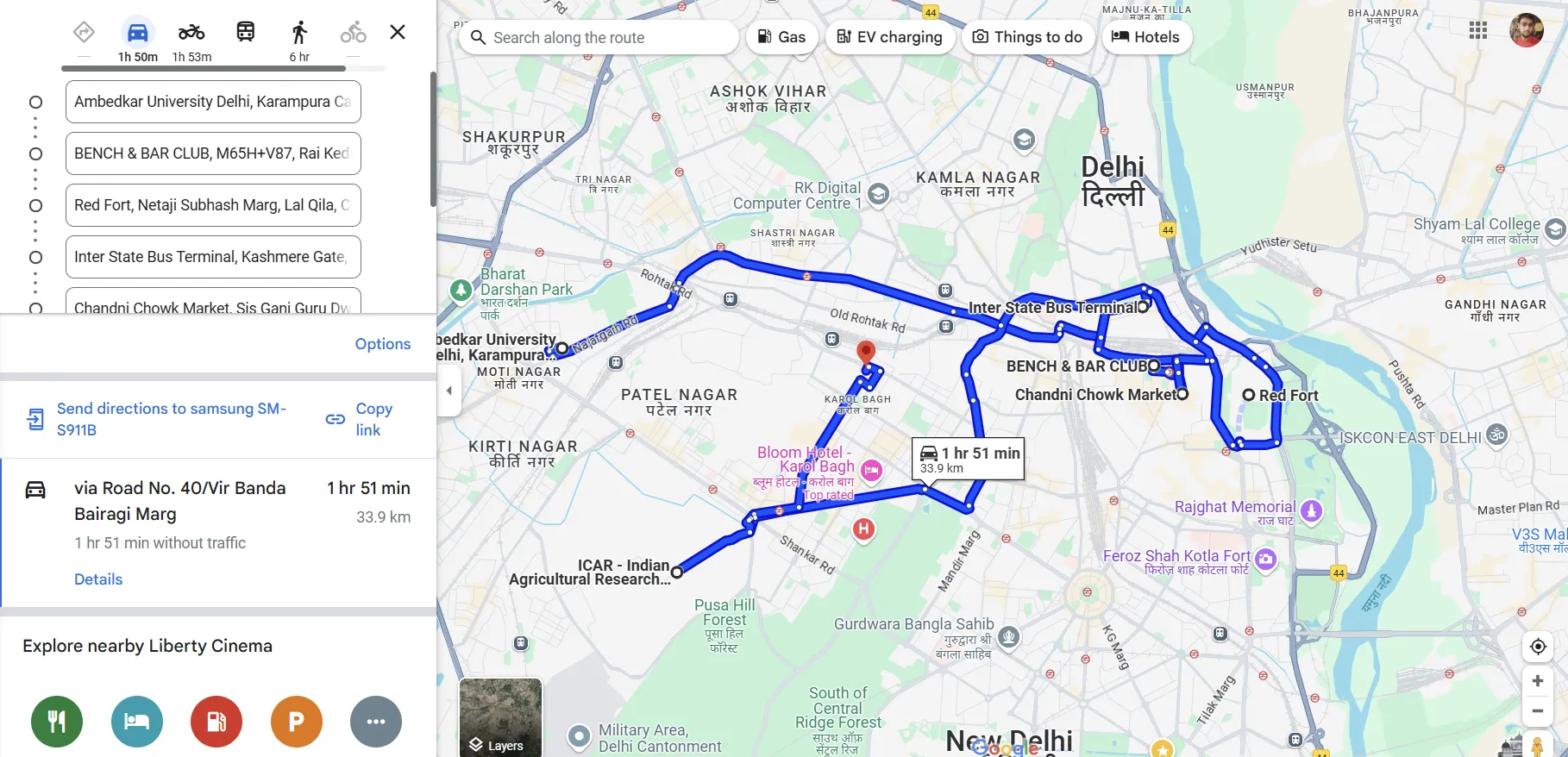 So sánh lộ trình trên Google Maps trước và sau khi tối ưu bằng tiện ích Routora