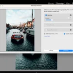 Sử dụng công cụ AI khử nhiễu ảnh trong Adobe Lightroom để làm mịn ảnh chất lượng cao.