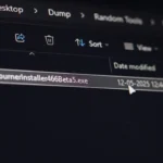 Tệp thực thi .exe trong Windows File Explorer minh họa định dạng đuôi file