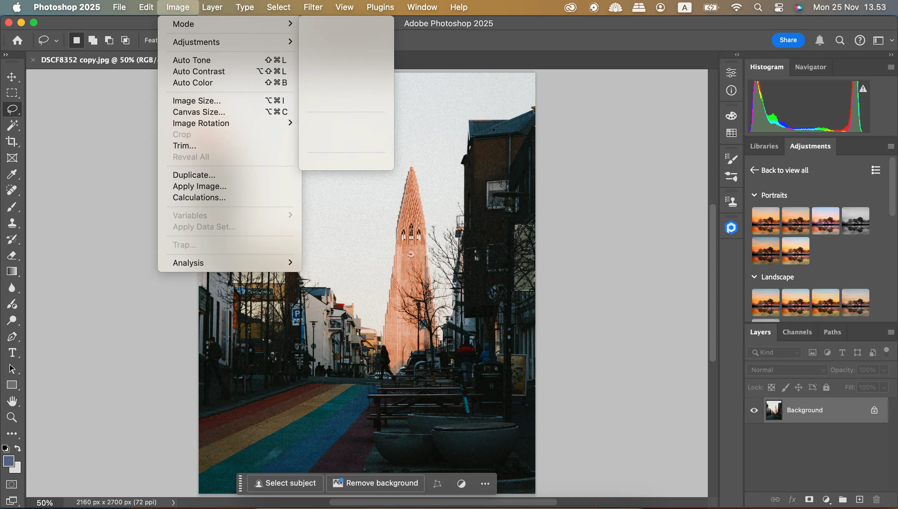 Thay đổi chế độ màu của ảnh sang RGB Color trong Adobe Photoshop