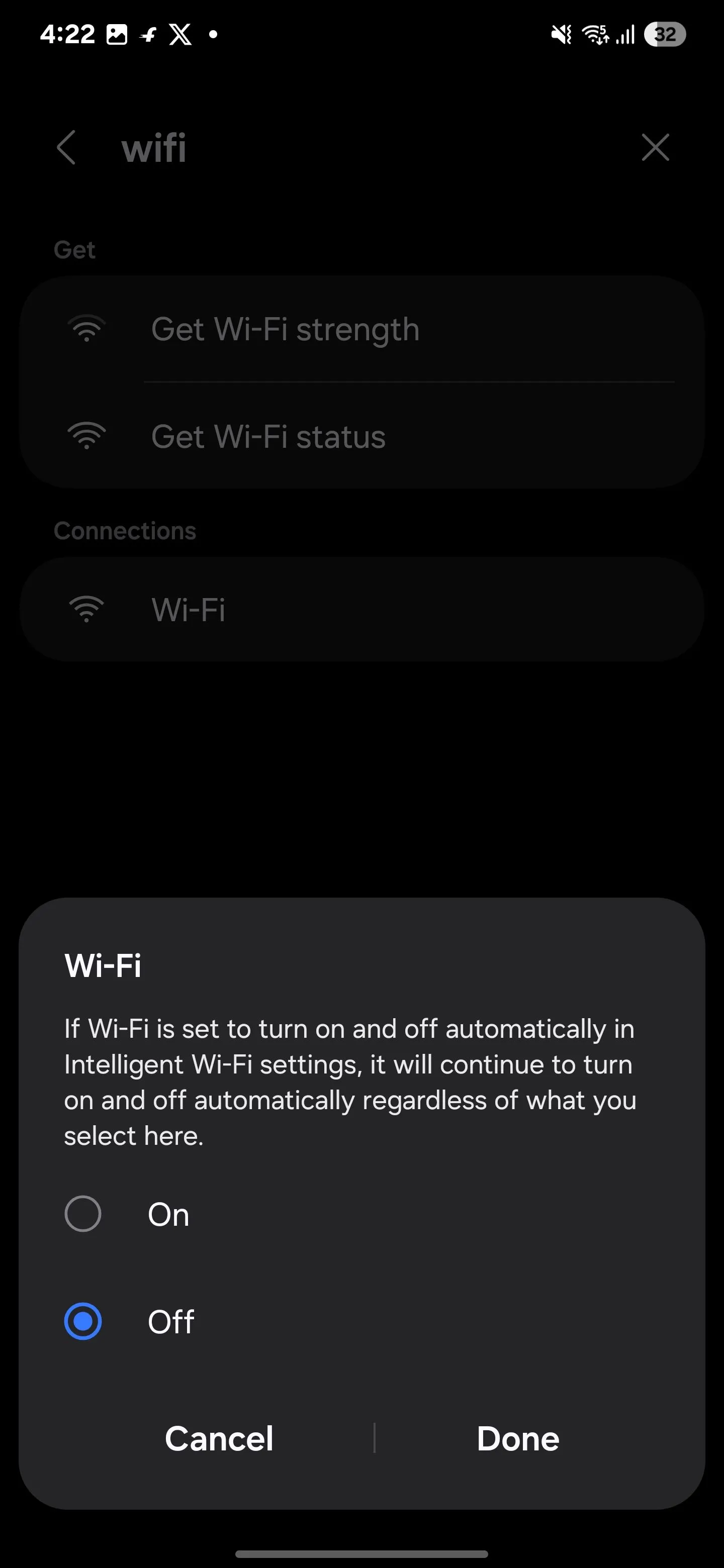 Thiết lập quy trình tự động tắt Wi-Fi và bật dữ liệu di động khi rời khỏi nhà trên Samsung