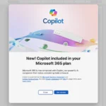 Thông báo cập nhật Copilot trong Microsoft Word tự động tích hợp AI vào Microsoft 365