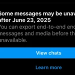 Thông báo "một số tin nhắn có thể không khả dụng" trong Instagram Direct Messages