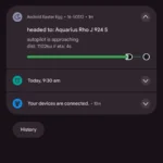 Thông báo từ Easter Egg Android 16 hiển thị trên màn hình Pixel