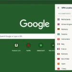 Tiện ích mở rộng ExpressVPN trên giao diện trình duyệt web
