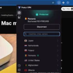 Tiện ích mở rộng ProtonVPN trên Chrome đang kết nối, minh họa sự phụ thuộc vào nhà cung cấp VPN cho quyền riêng tư trực tuyến.