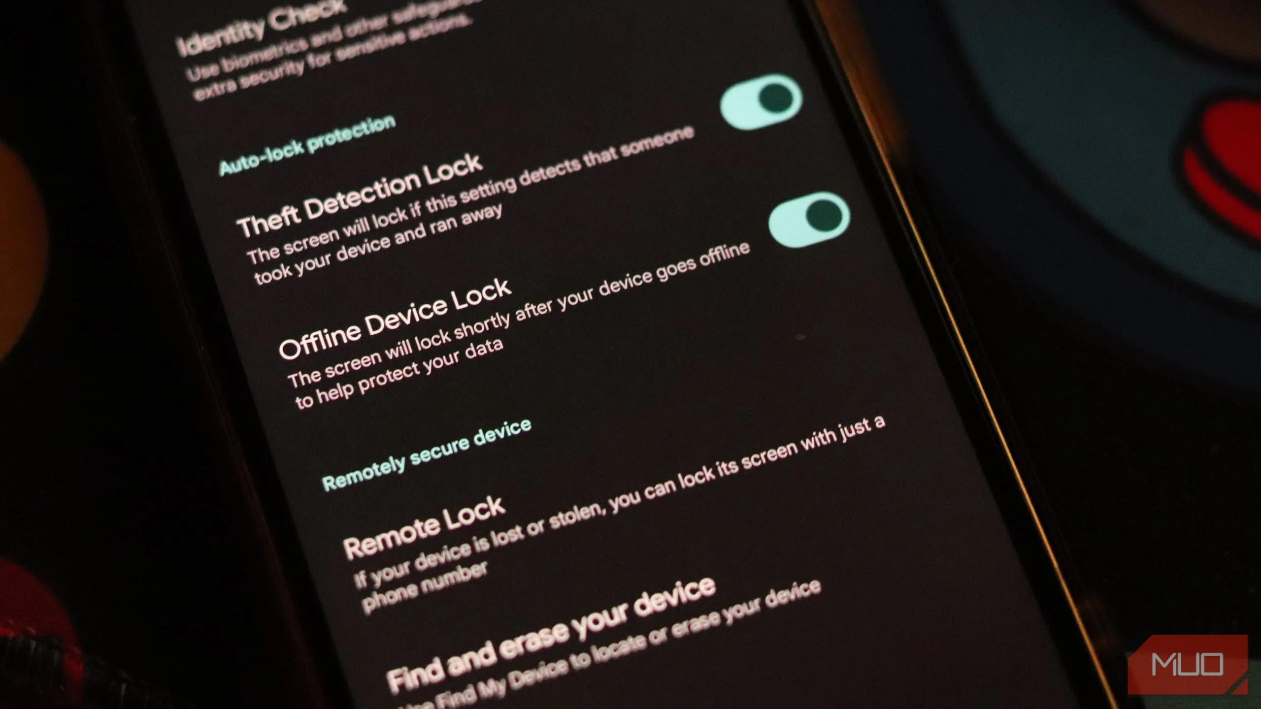 Tính năng bảo vệ chống trộm trong cài đặt Android