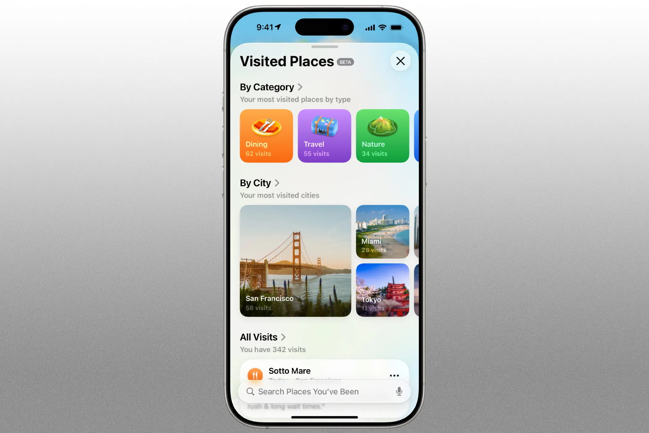 Tính năng Địa điểm đã ghé thăm Visited Places trong Apple Maps trên iOS 26
