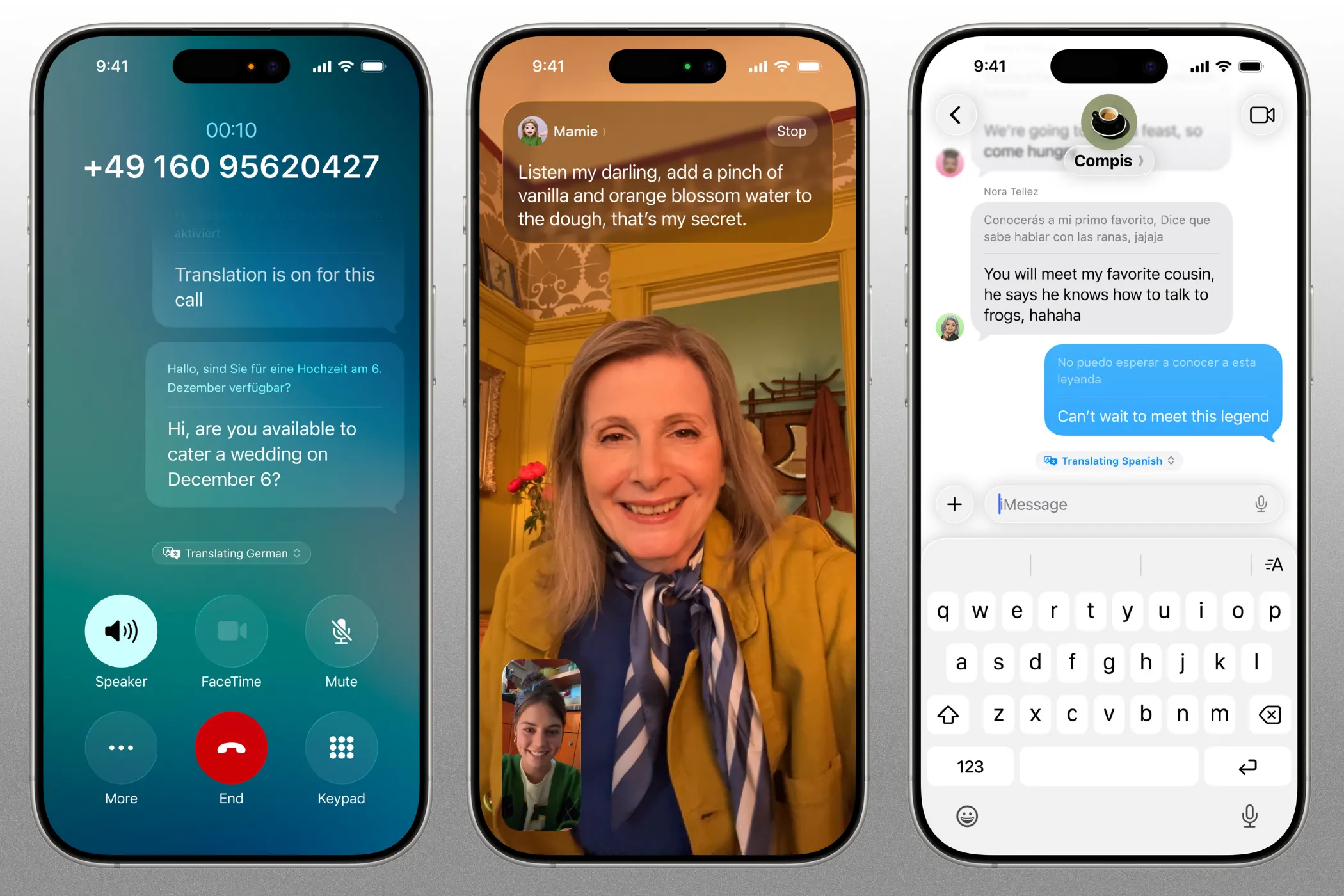 Tính năng dịch trực tiếp Live Translation trên cuộc gọi, FaceTime và tin nhắn trong iOS 26