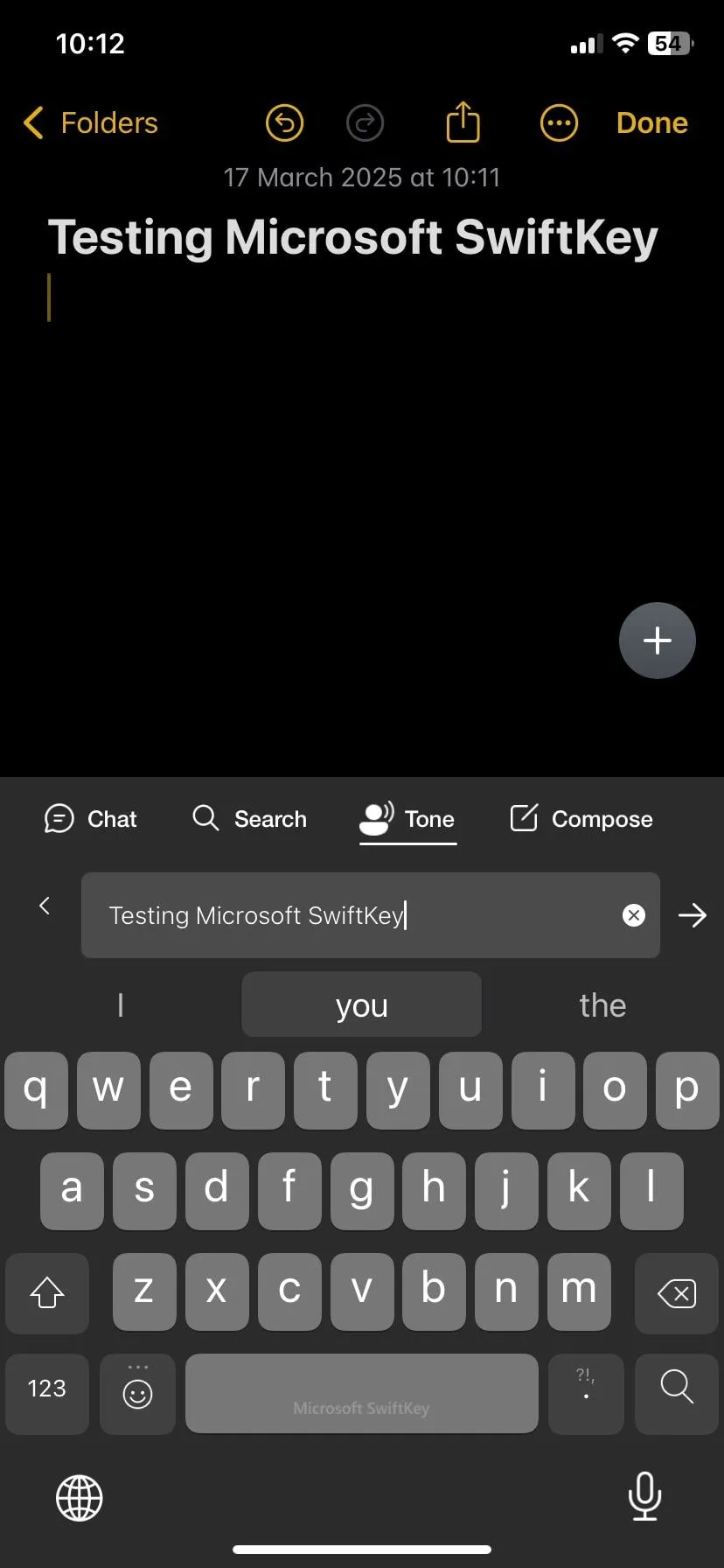 Tính năng điều chỉnh giọng điệu văn bản bằng AI trên bàn phím SwiftKey