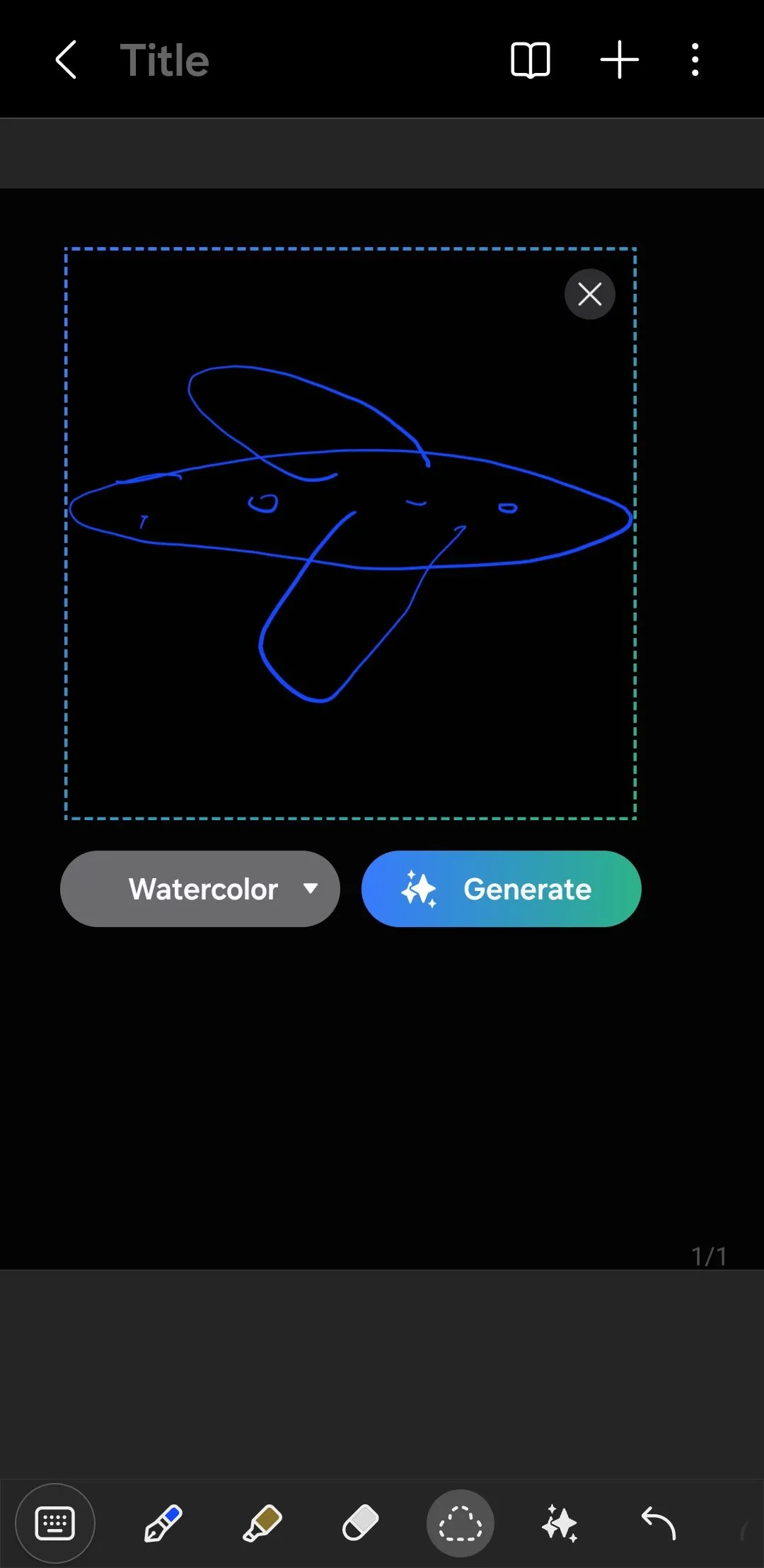 Tính năng hỗ trợ vẽ Sketch to Image trong Samsung Notes với Galaxy AI
