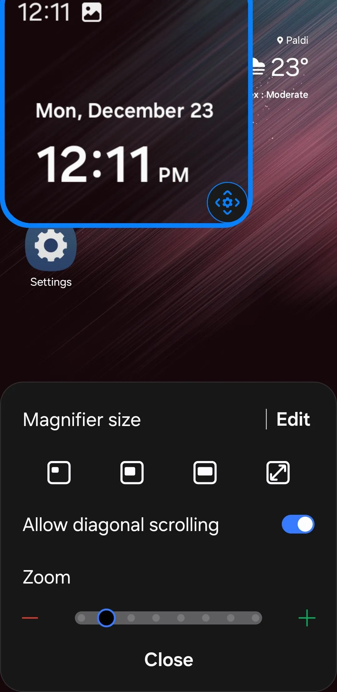 Tính năng phóng to màn hình trên điện thoại Android giúp đọc rõ hơn