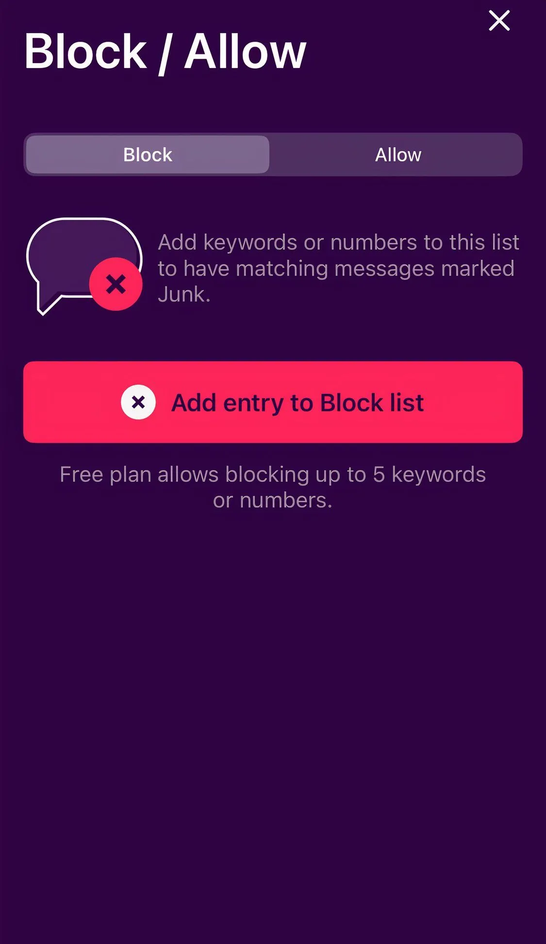 Tính năng quản lý tin nhắn và chặn spam trong ứng dụng TextKiller