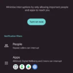 Trang cài đặt và tùy chỉnh các Chế độ (Modes) của Google Pixel