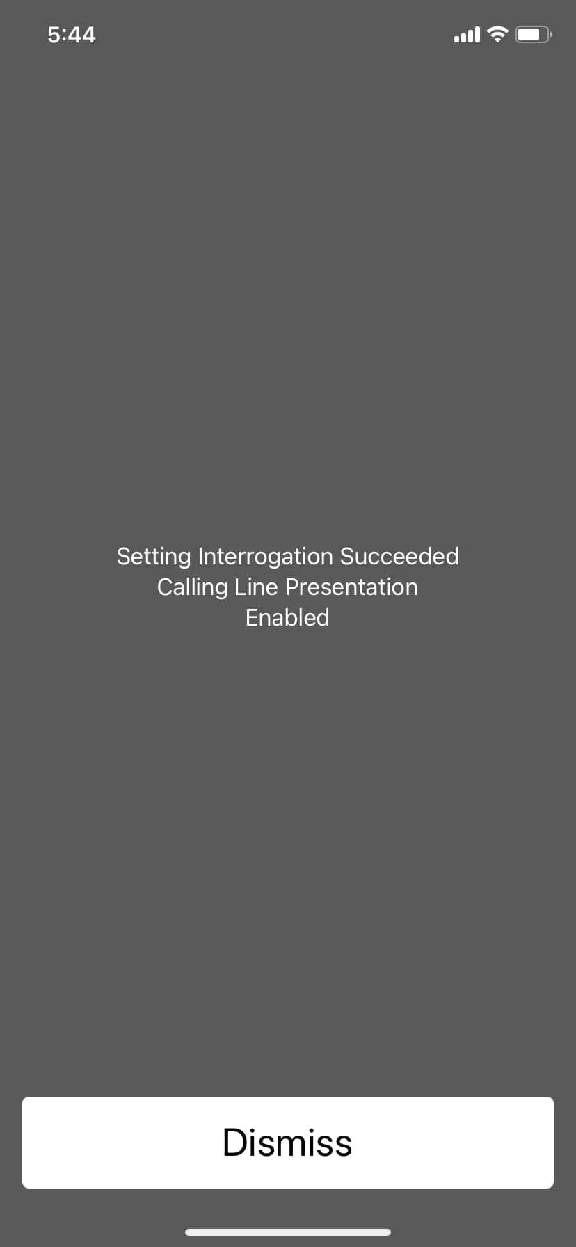 Trạng thái hiển thị số cuộc gọi đến (CLIP) được hiển thị trên màn hình iPhone