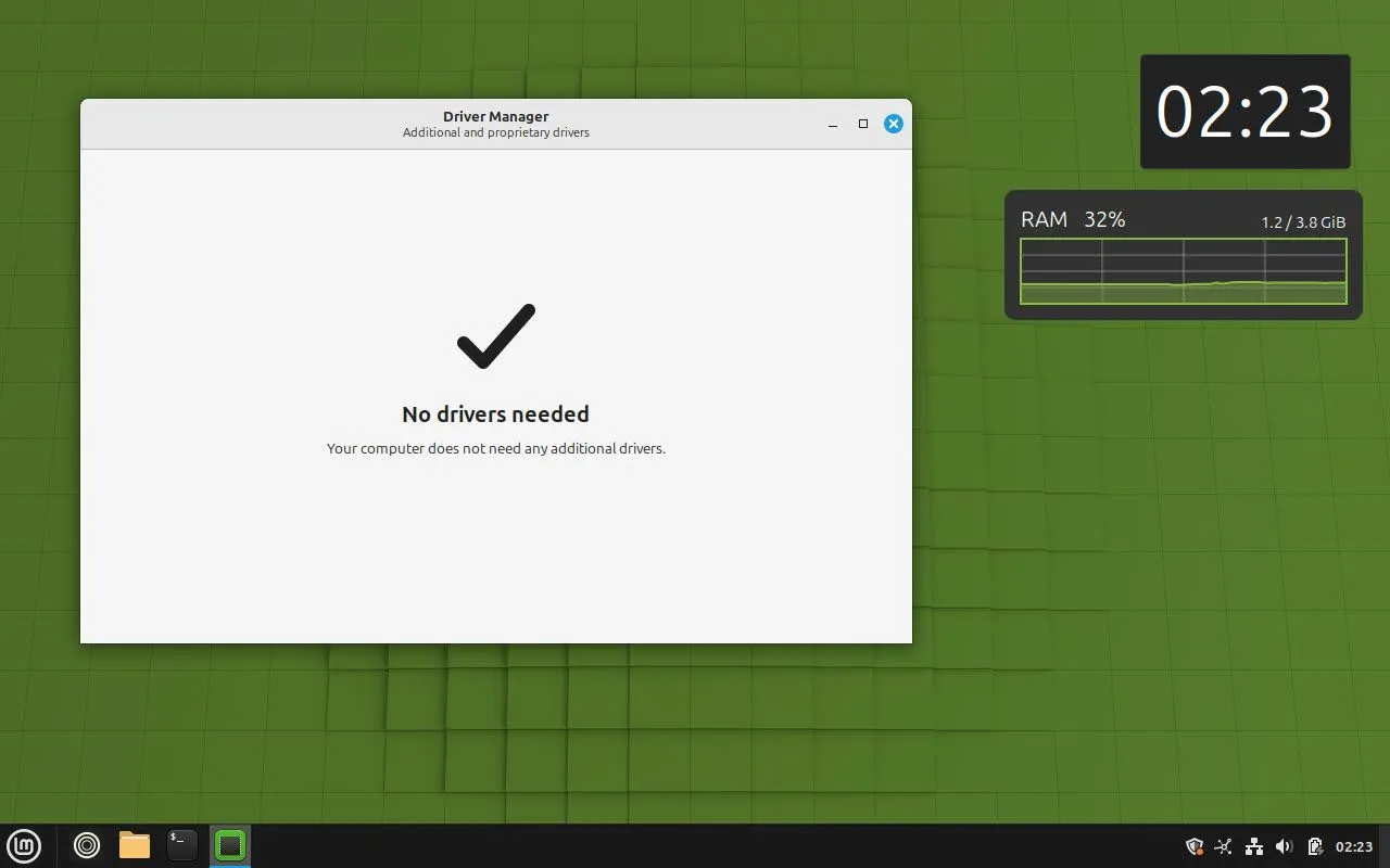 Trình quản lý Driver trên Linux Mint