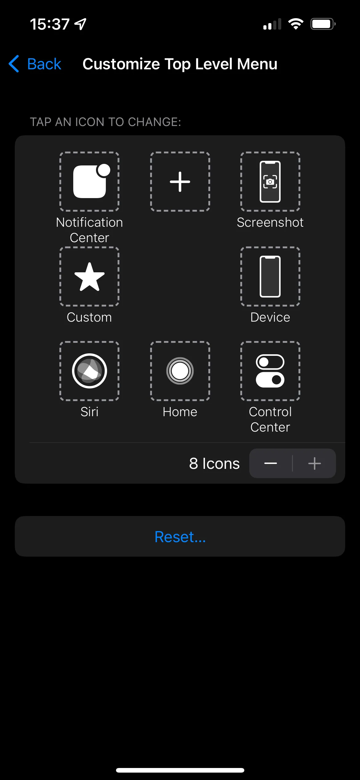 Tùy chỉnh menu AssistiveTouch trên iPhone để thêm tùy chọn chụp ảnh màn hình
