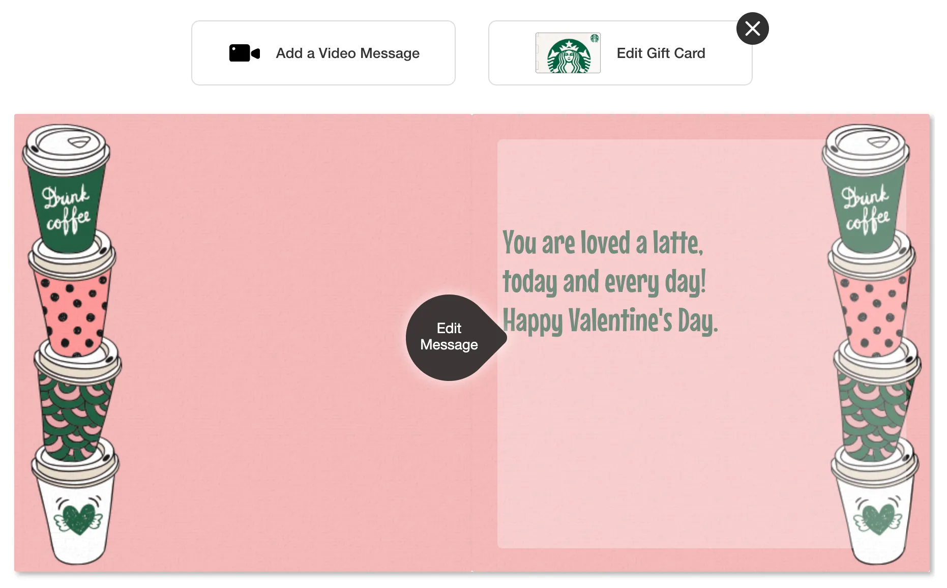 Tùy chỉnh thiệp điện tử Valentine với các tùy chọn trên Punch Bowl