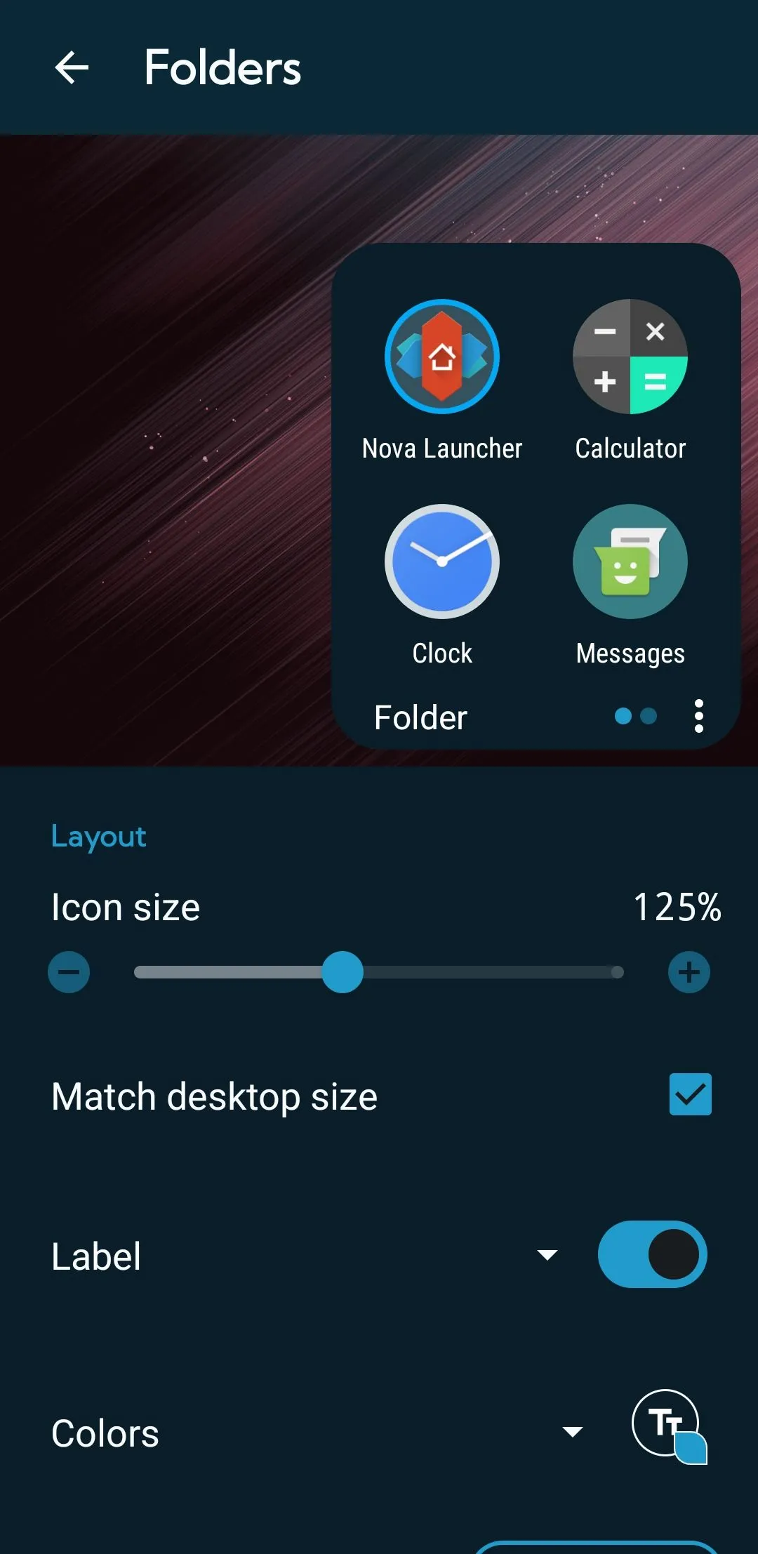 Tùy chỉnh thư mục và biểu tượng với Nova Launcher