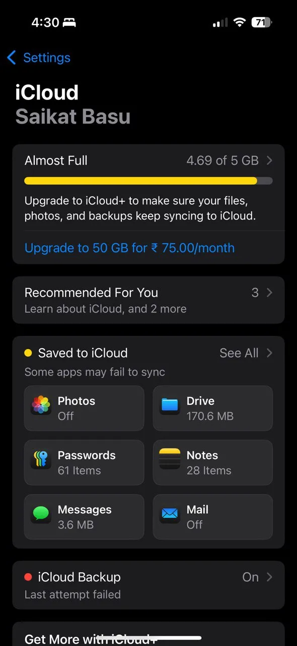 Tùy chọn Ảnh iCloud trong Cài đặt iPhone để tối ưu hóa bộ nhớ
