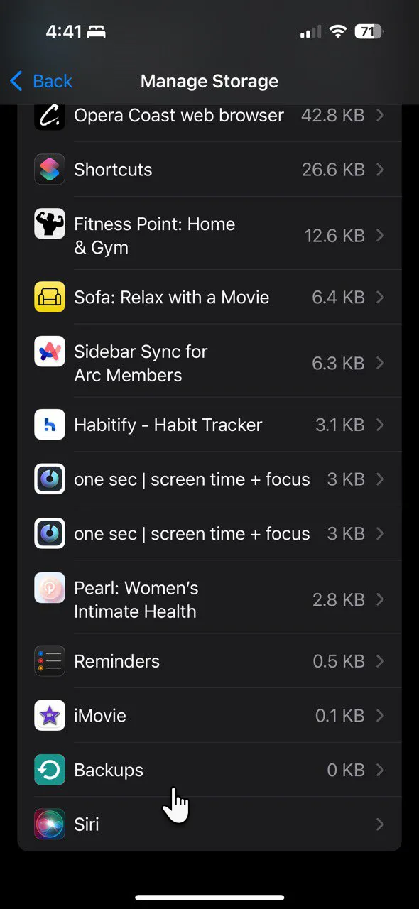 Tùy chọn quản lý Sao lưu iCloud trong Cài đặt
