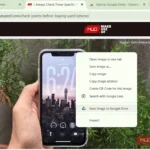 Tùy chọn Save to Google Drive trong menu chuột phải của Chrome