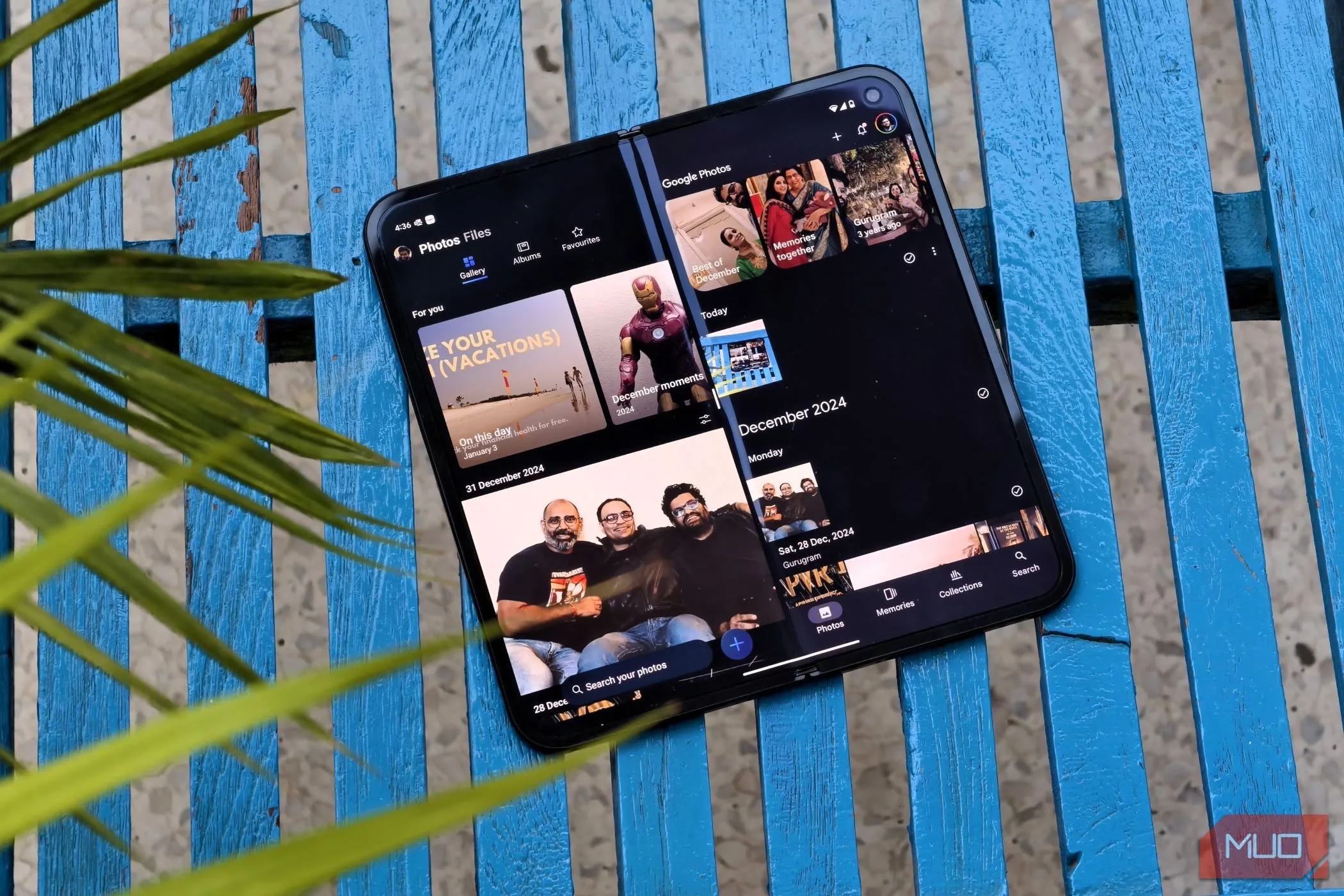 Ứng dụng Google Photos và Microsoft OneDrive trên điện thoại Android Pixel 9 Pro Fold