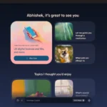 Ứng dụng Microsoft Copilot đang mở trên Windows 11, hiển thị giao diện chatbot tối giản và tích hợp ban đầu.