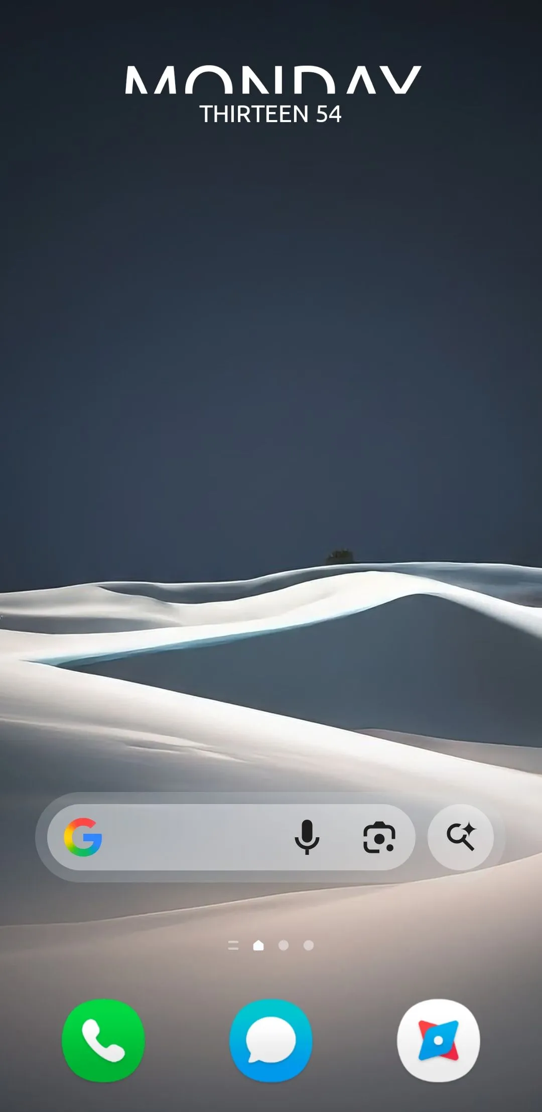 Ví dụ widget tùy chỉnh được tạo bằng KWGT hiển thị trên màn hình chính Samsung Galaxy