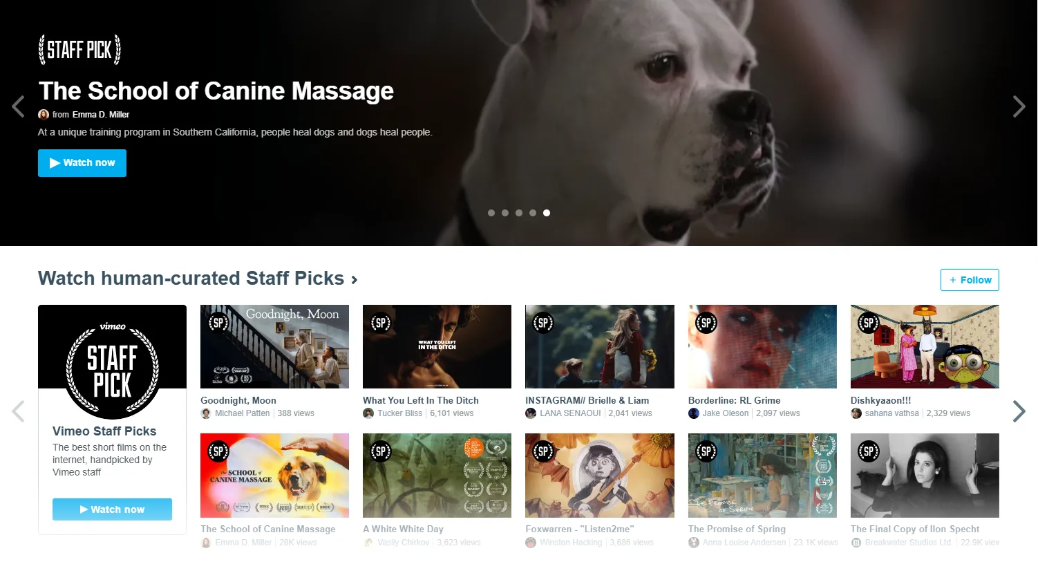 Vimeo, một lựa chọn thay thế YouTube, tập trung vào chất lượng video nghệ thuật