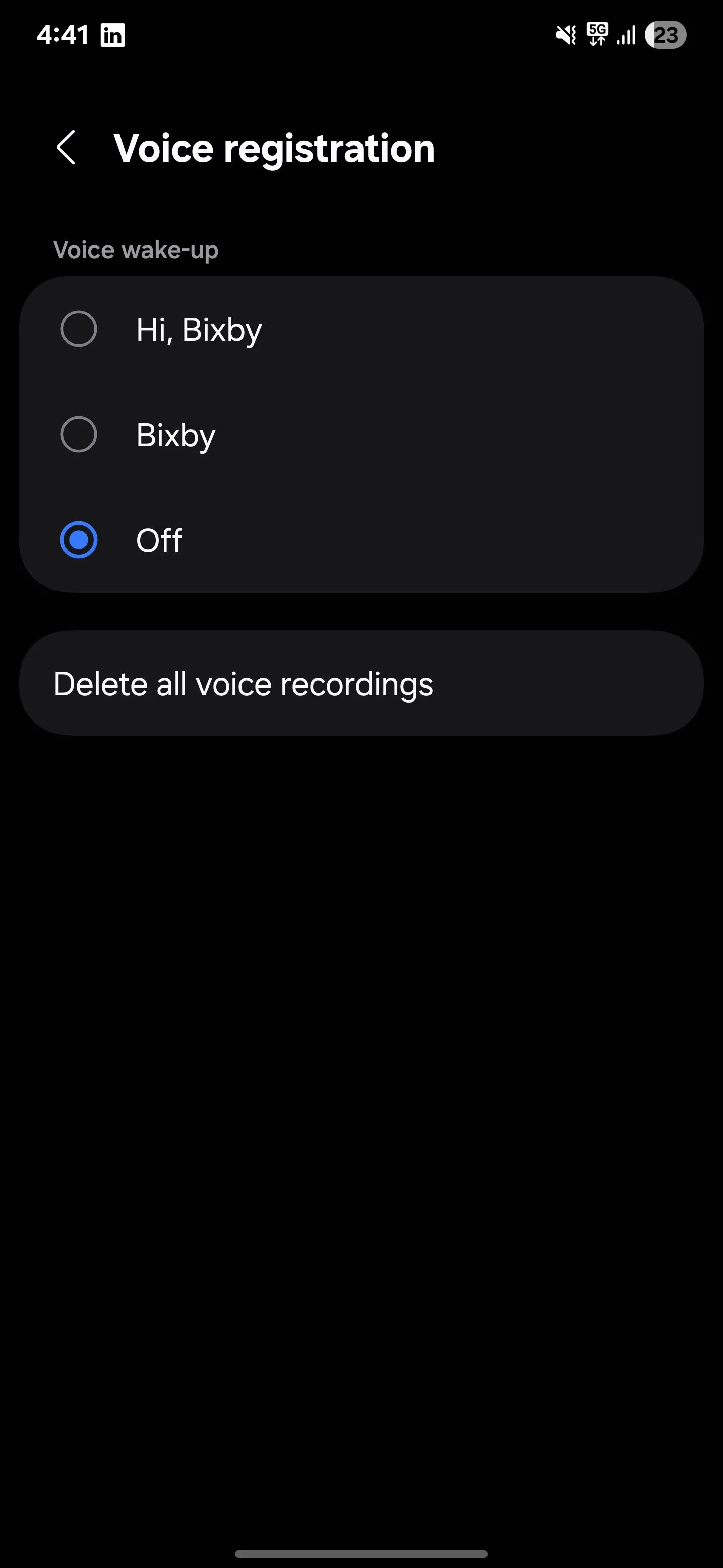 Vô hiệu hóa tính năng Đánh thức Bixby bằng giọng nói trên Samsung để hạn chế Bixby chạy nền.