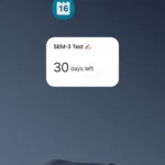 Widget đếm ngược của Lịch Samsung hiển thị trên màn hình chính điện thoại, giúp người dùng theo dõi các sự kiện quan trọng.